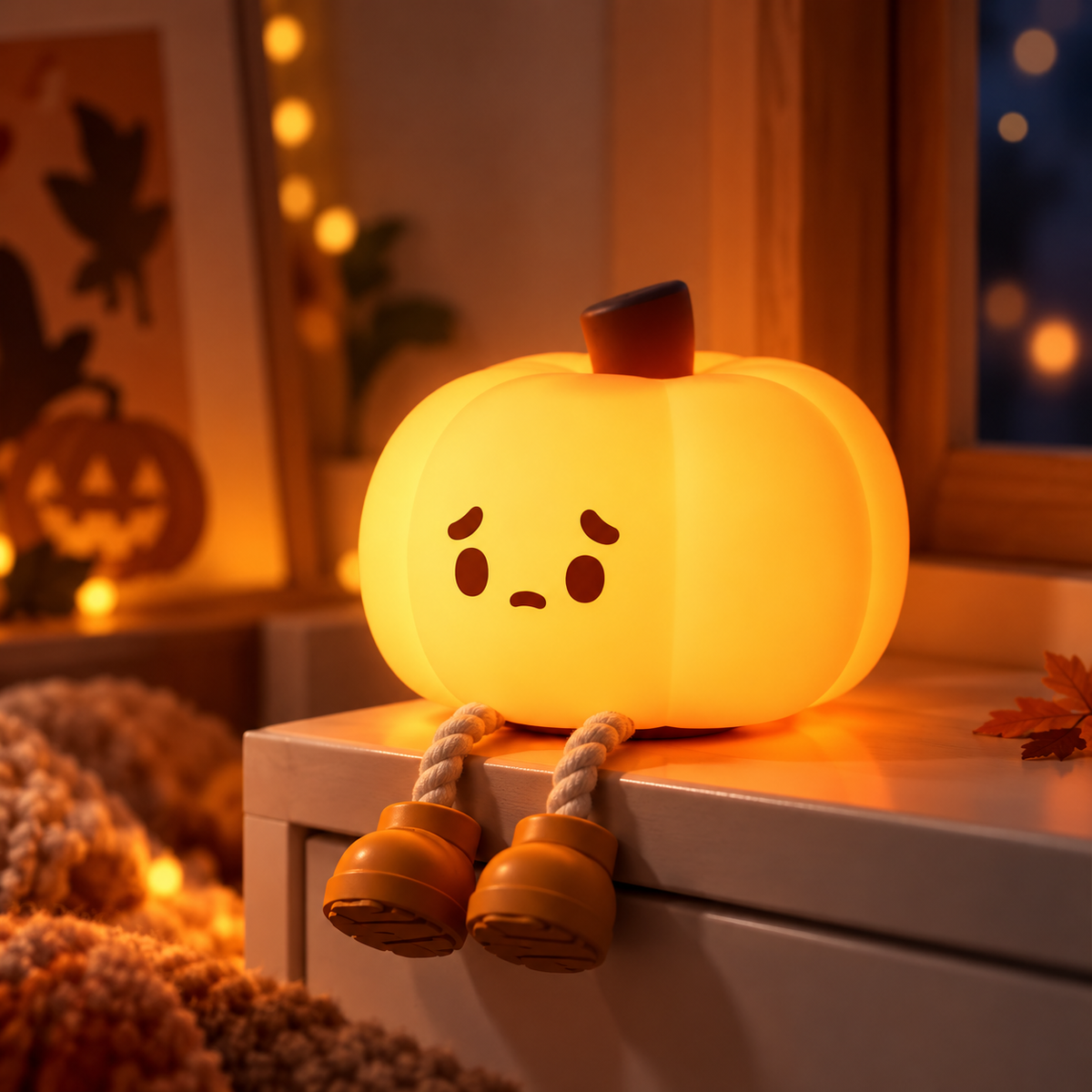 BooGlow – Dyniowa Lampka LED na Dotyk